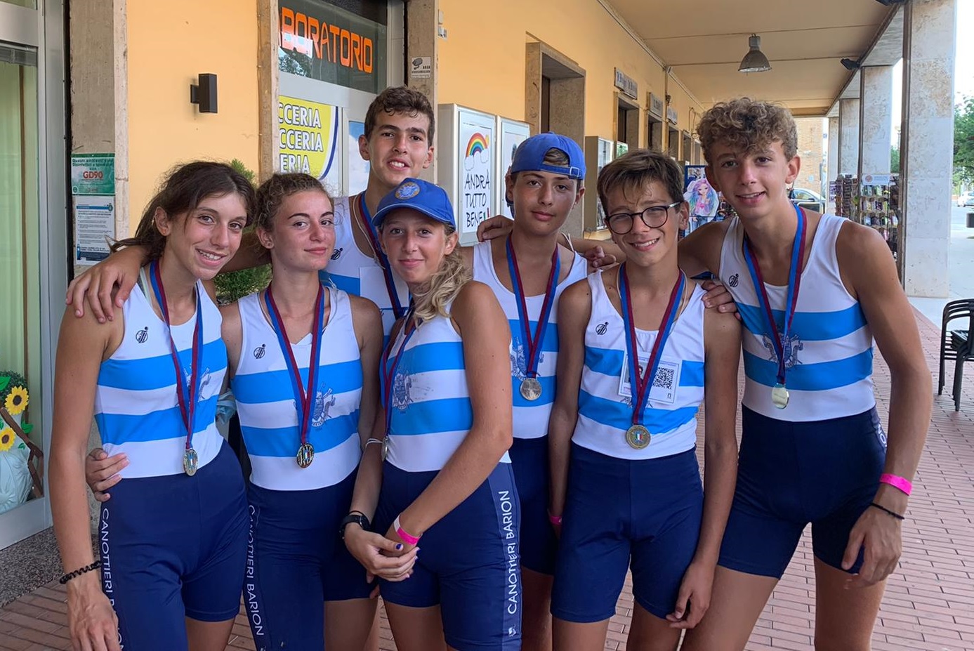 Ricco bottino per la squadra di canottaggio del Barion al Meeting Nazionale