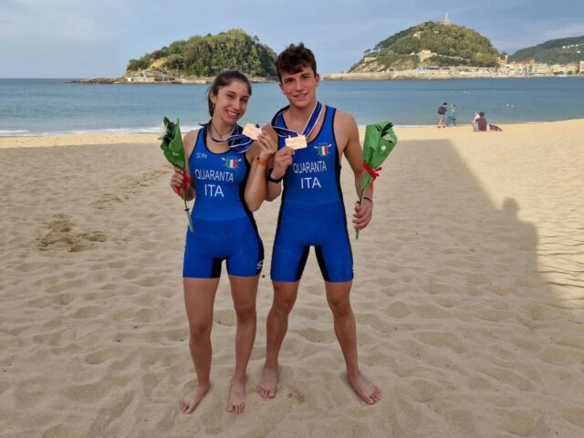 Michelangelo e Alessandra Quaranta conquistano il bronzo agli Europei di Beach Sprint
