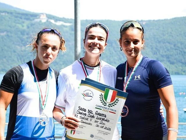 Quattro argenti e un bronzo ai Campionati Italiani di Velocità di Canoa
