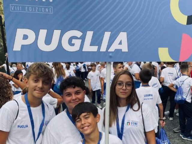 La Puglia conquista il terzo posto nella classifica generale del Trofeo CONI
