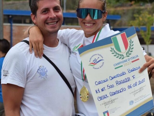 Alessandra Centrone due volte Campionessa Italiana sul K1 200 e 500mt