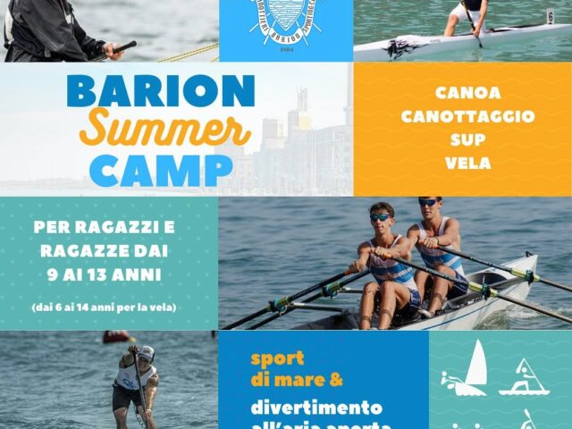 Aperte le iscrizioni per il Campus Estivo targato Canottieri Barion