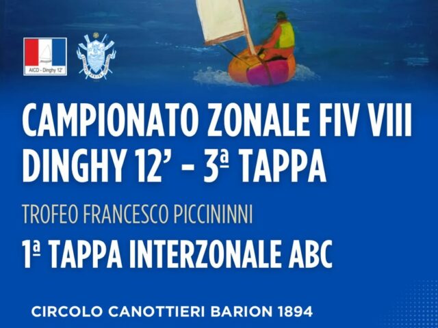 Al via la 3ª prova del Campionato Zonale e Trofeo Interzonale Dinghy al Barion