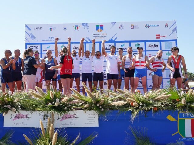 I canottieri del Barion dominano i Campionati Italiani Beach Sprint di Barletta